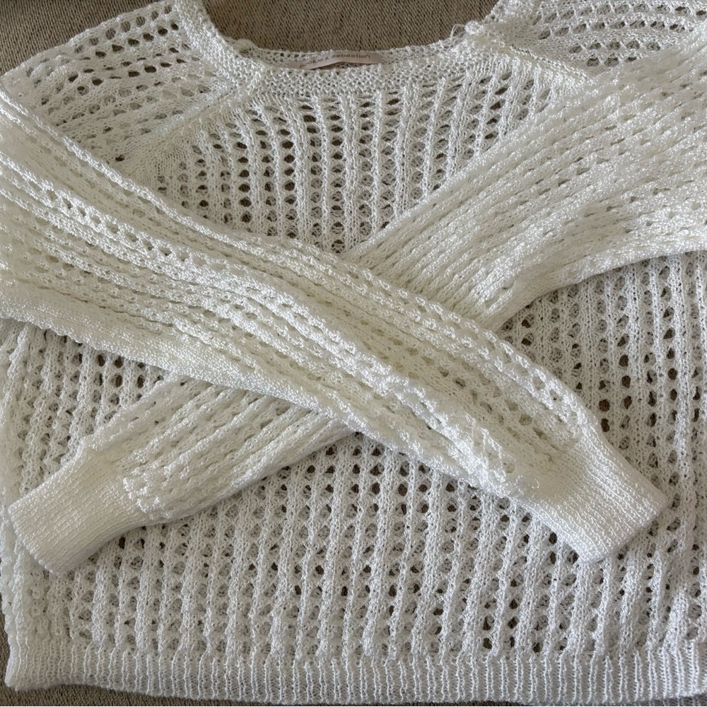 Pookie $ Sebastian mesh crochet long sleeve